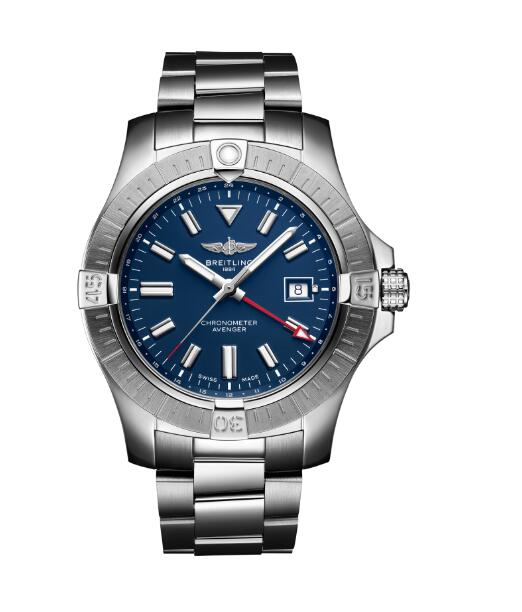Replica Breitling AVENGER AUTOMATIC GMT 45 A32395101C1A1 Men watch - Click Image to Close